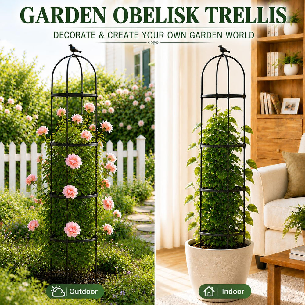 OTOSUNNY 6.3 ft trellis in a garden setting