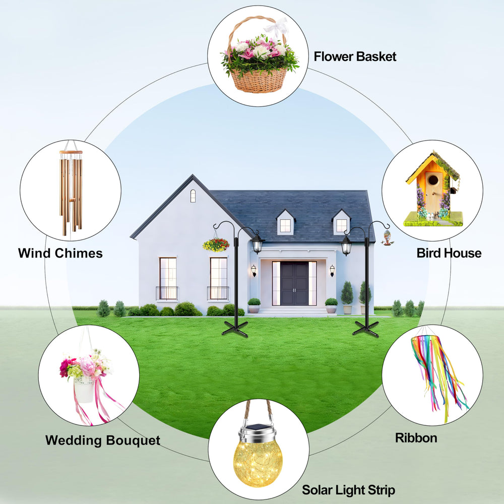 Ottsuls Bird Feeder Pole 76 IN packaging with user manual