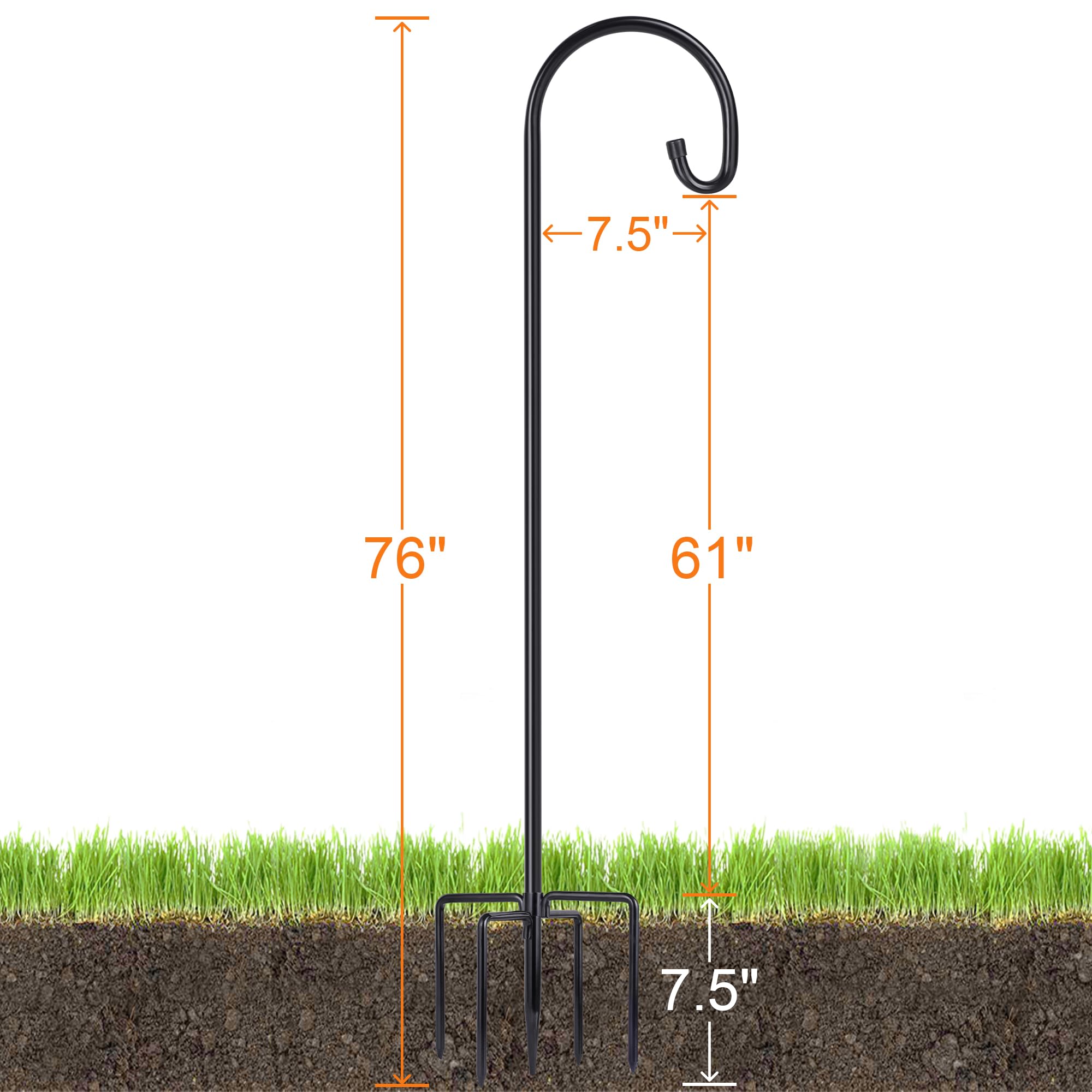 Ottsuls Bird Feeder Pole with five ground state pieces