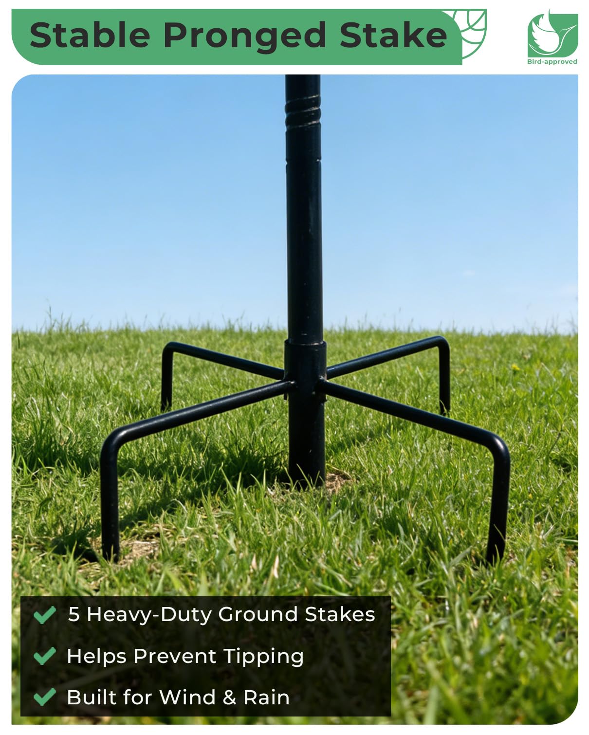 OUISJYER bird bath with solar fountain added