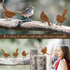 OULYDEKO bird decoration mounted on garden fence