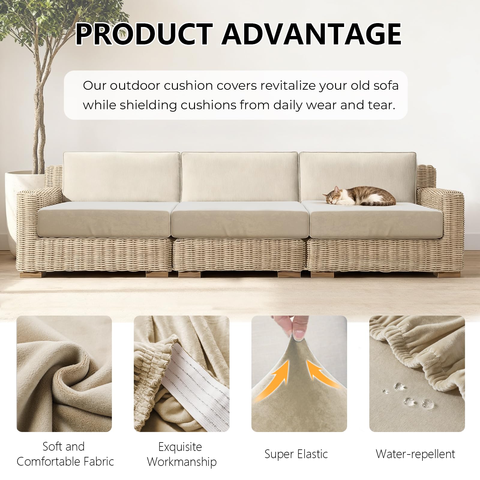 Oungelark cushion covers in packaging, showing 8 pieces