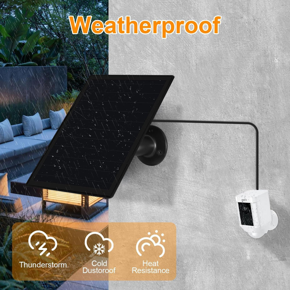 OuOudoit Solar Panel Charger components including DC cable and adapter