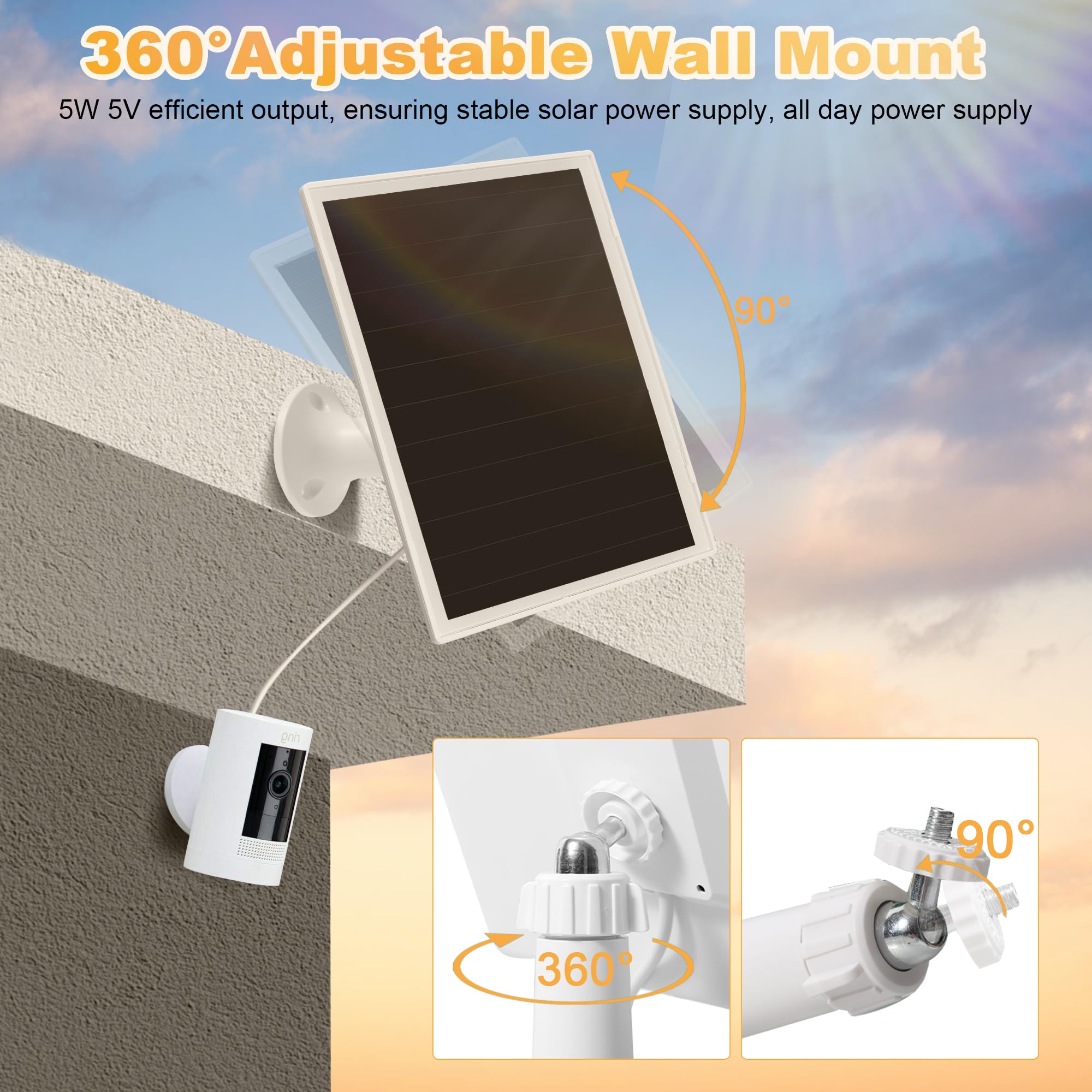 OuOudoit Solar Panel Charger packaging front
