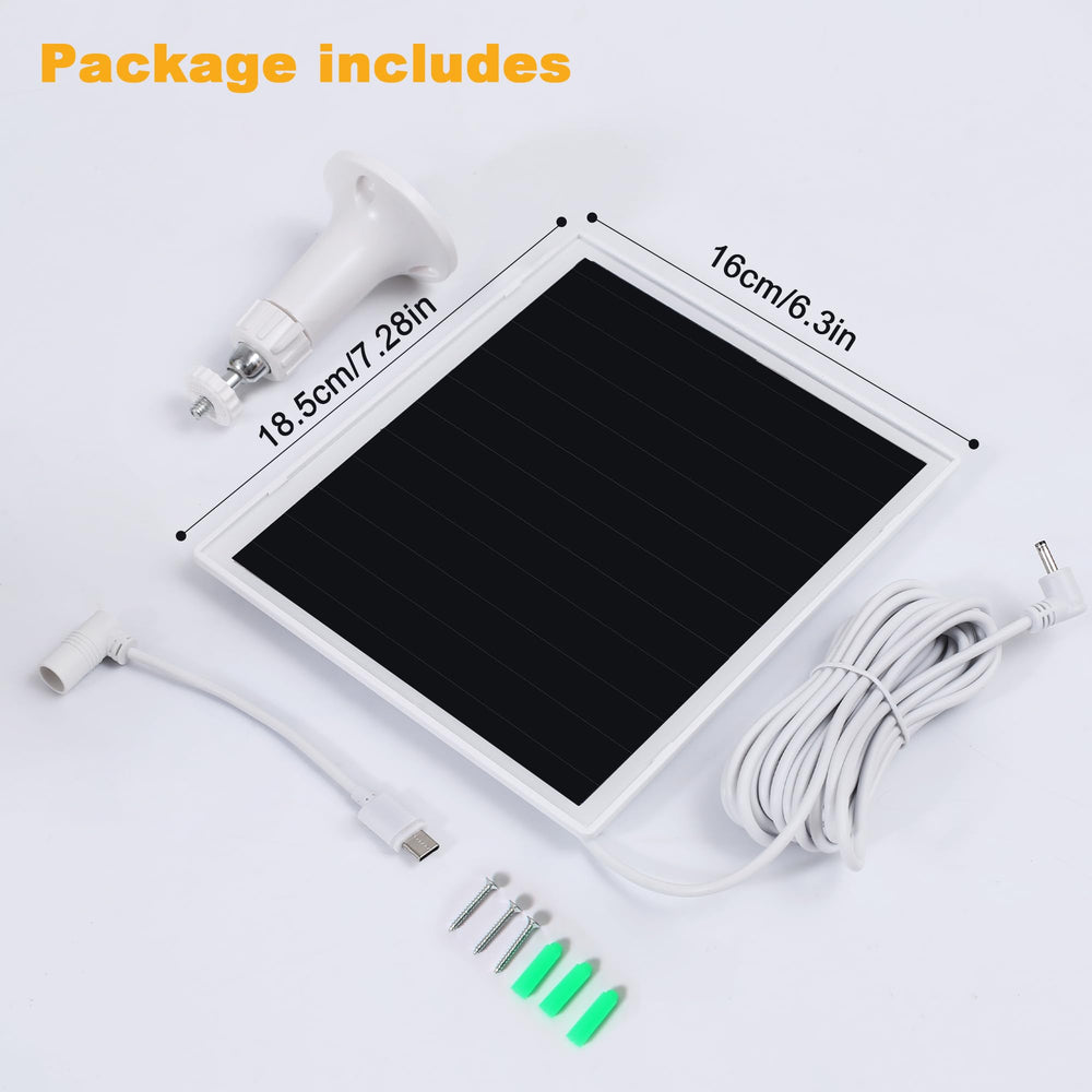 OuOudoit Solar Panel Charger with 3m DC cable