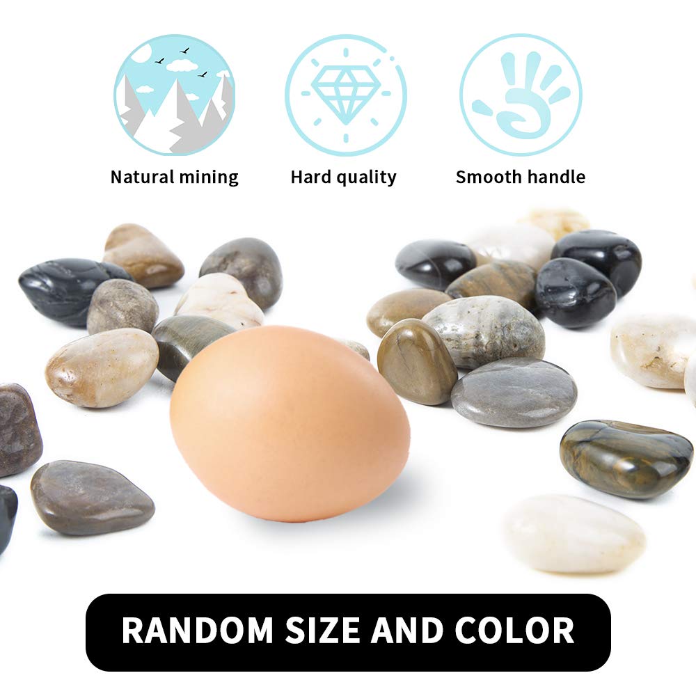 OUPENG pebbles displayed in a decorative bowl