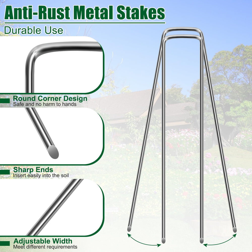 OUPSAUI landscape staples pack of 25 with dimensions