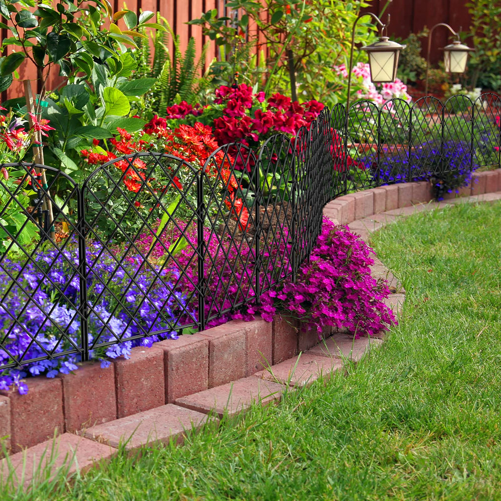 OUSHENG Decorative Fence panels stacked for storage