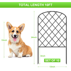 OUSHENG Decorative Garden Fence arched design close-up
