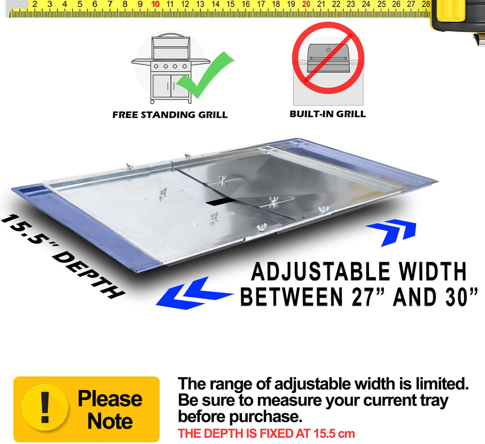 Outdoor Bazaar grease tray assembled with custom grease cup included
