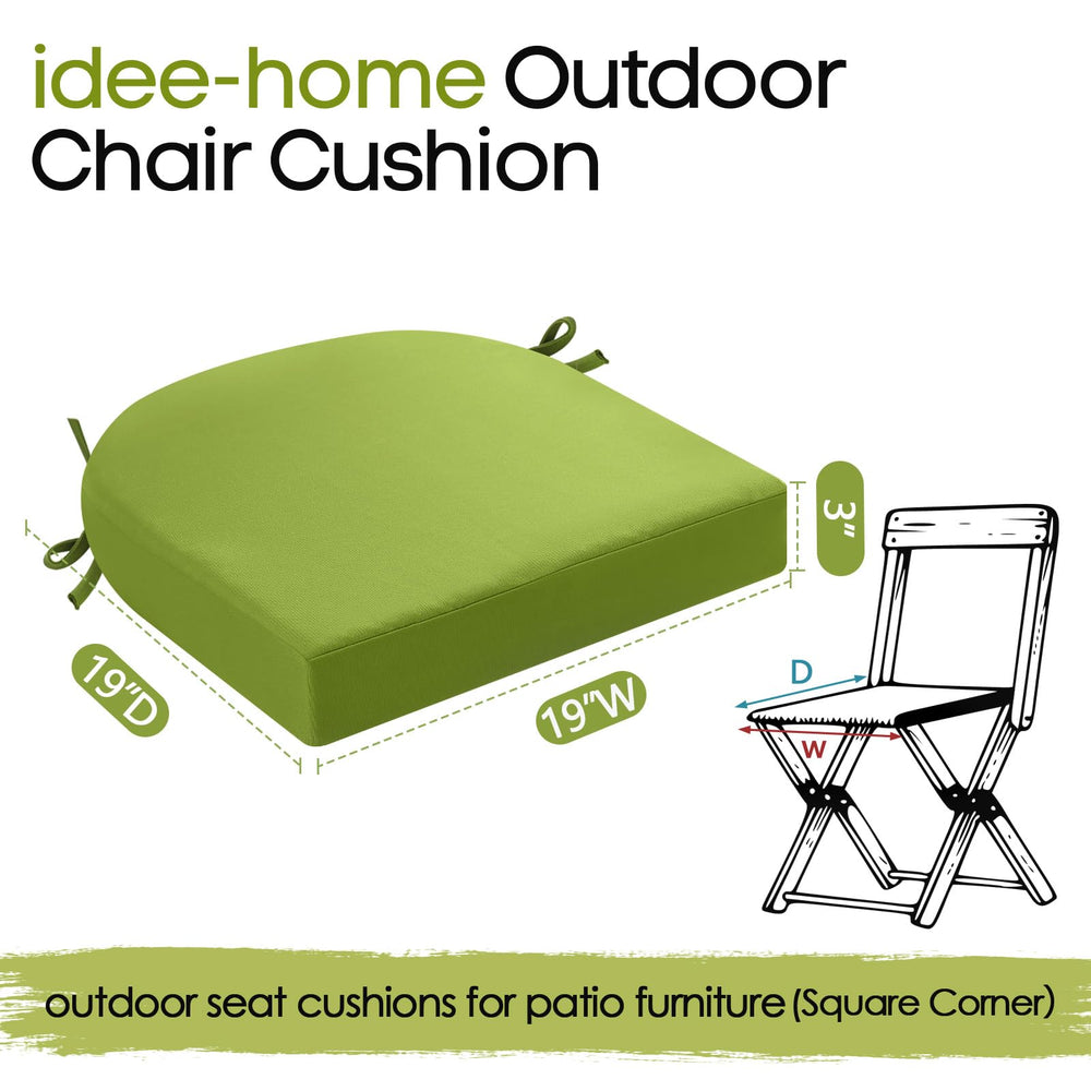outdoor chair cushions in a garden setting