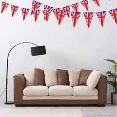 Outdoor display of AhfuLife Union Jack bunting