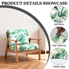 Outdoor patio setting with BIETYONE cushion covers on sofa