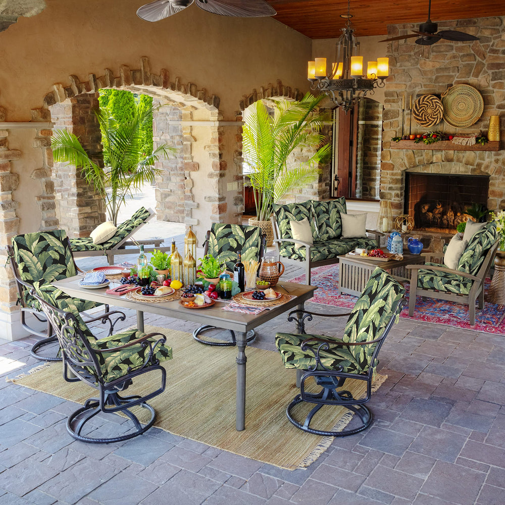 Outdoor seating with Arden Deep Seat Cushion Set Onyx Cebu