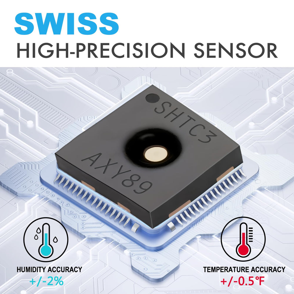 Outdoor sensor of LICHI Wireless Thermometer showing battery compartment