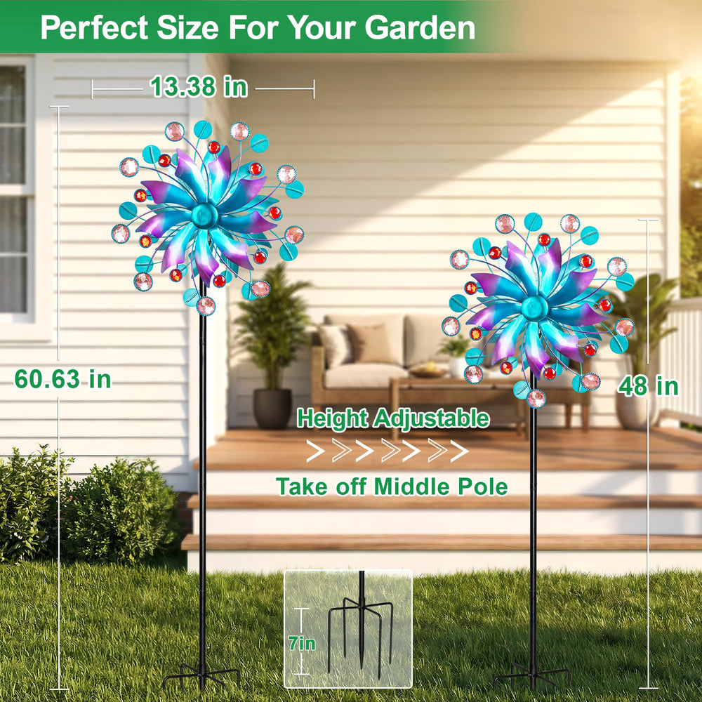 Outdoor setting featuring VISFLAIR Solar Wind Spinner