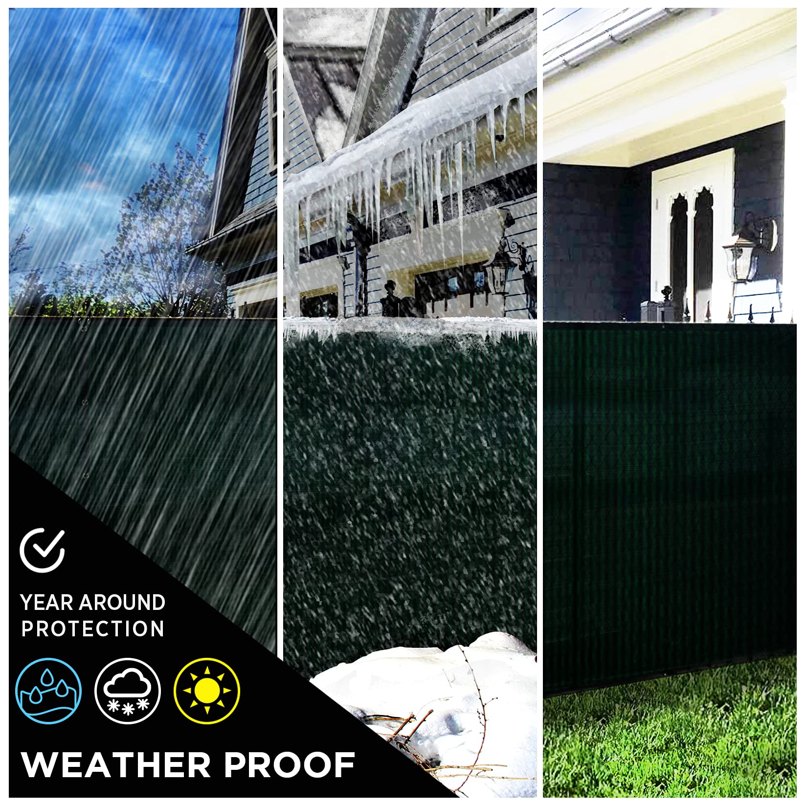 Outdoor setup of Boen Privacy Screen around a garden
