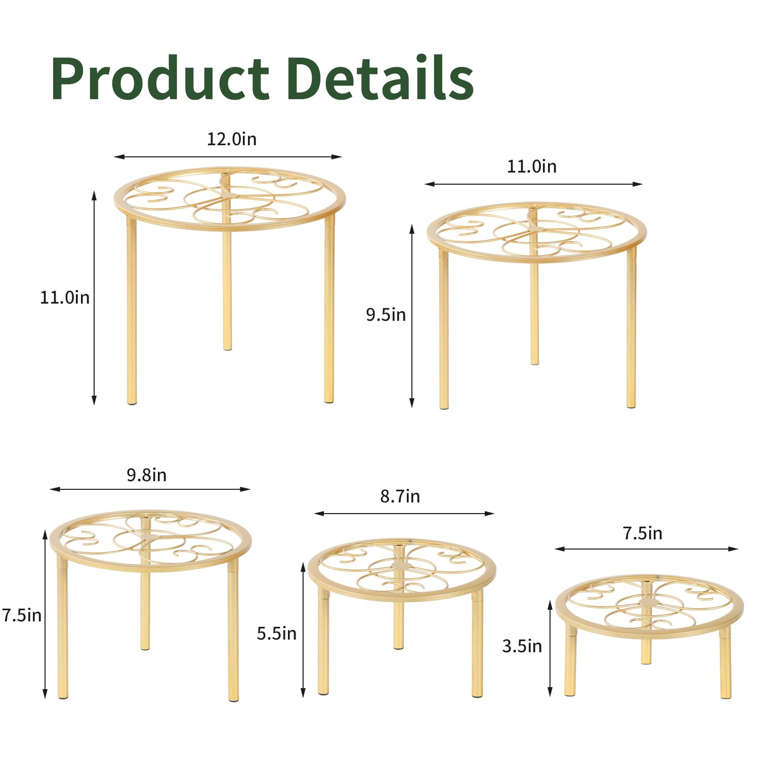 outdoor use of mekpiwu plant stands with various plants