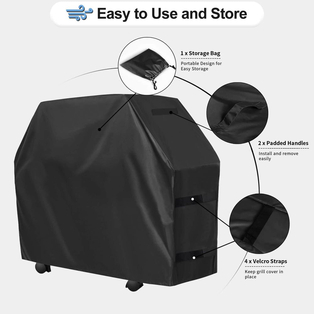 OutdoorLines BBQ Grill Cover with padding handles