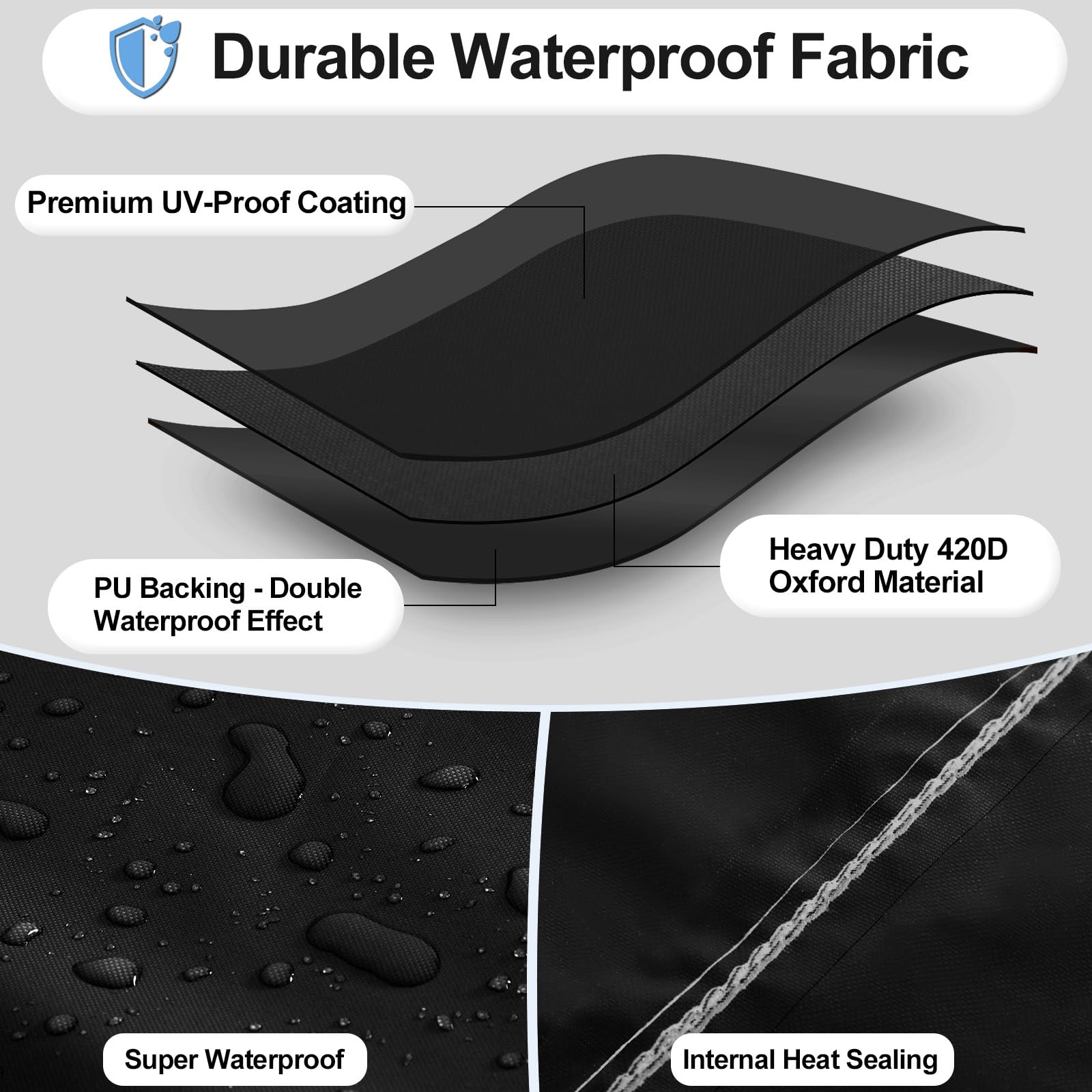OutdoorLines Waterproof Patio Heater Cover with storage bag
