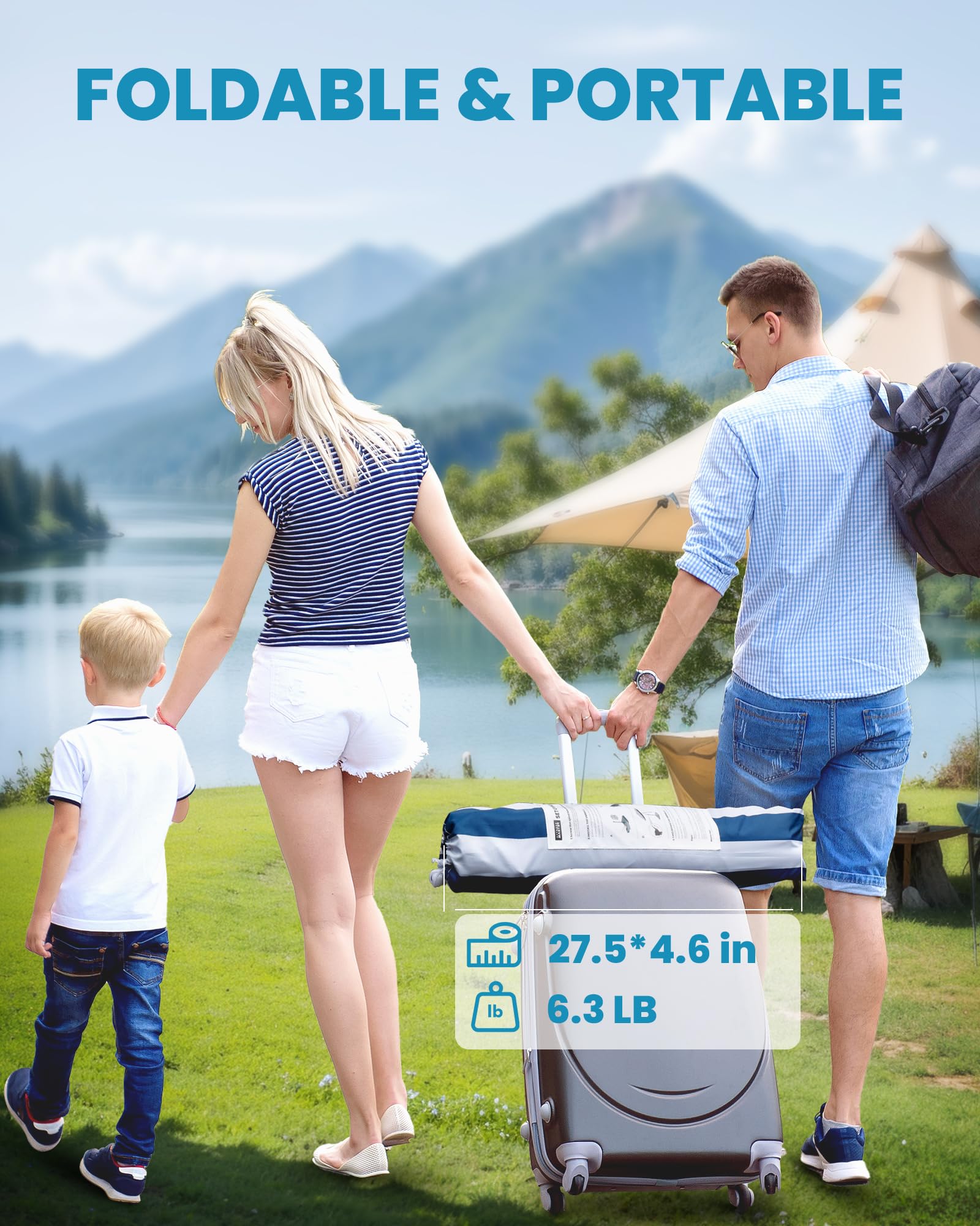 OutdoorMaster beach umbrella with sandbag filled with sand