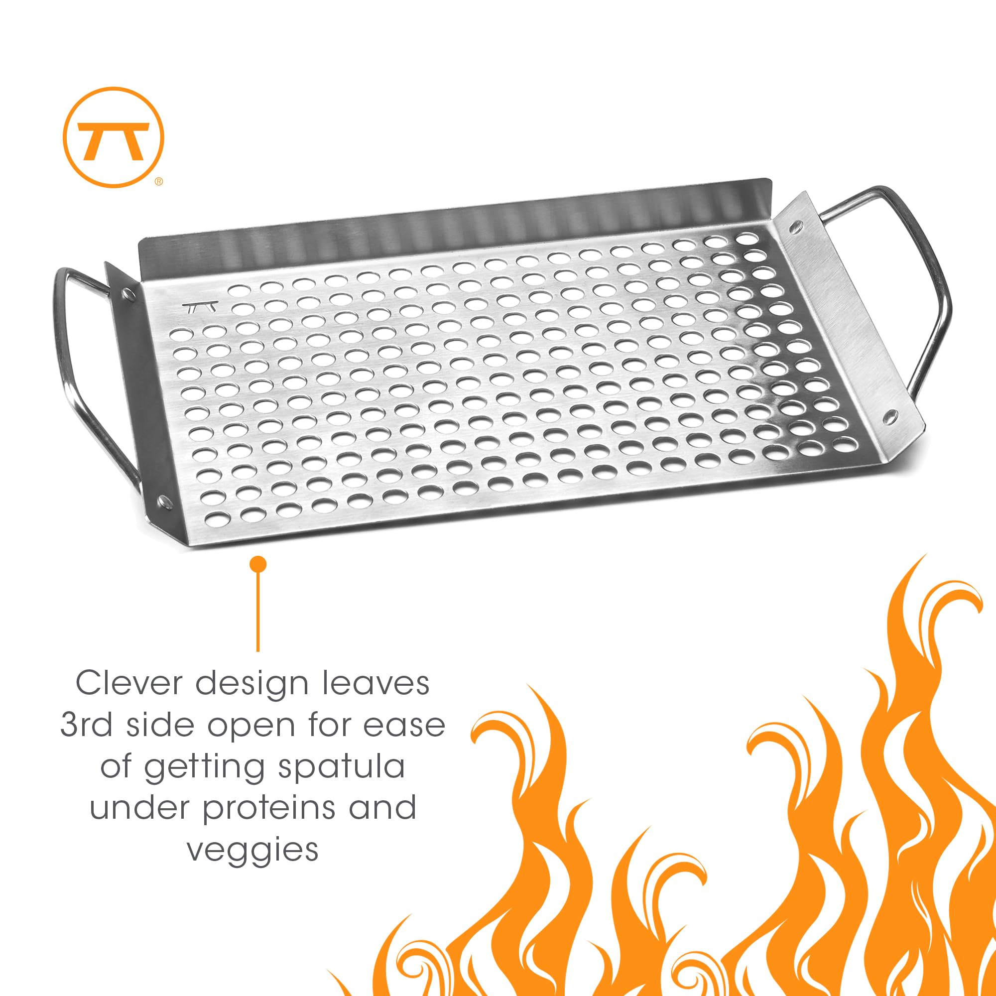 Outset Grill Topper pack with product details