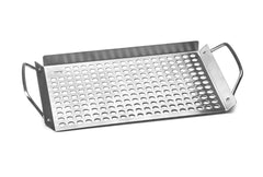 Outset Stainless Steel Grill Topper 11" x 7" front view