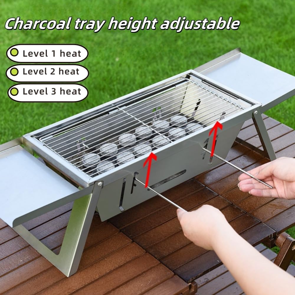Outspell Portable Charcoal Grill compact design for camping