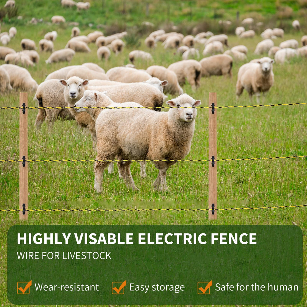 Outtive Electric Fence Polywire packaging with product details