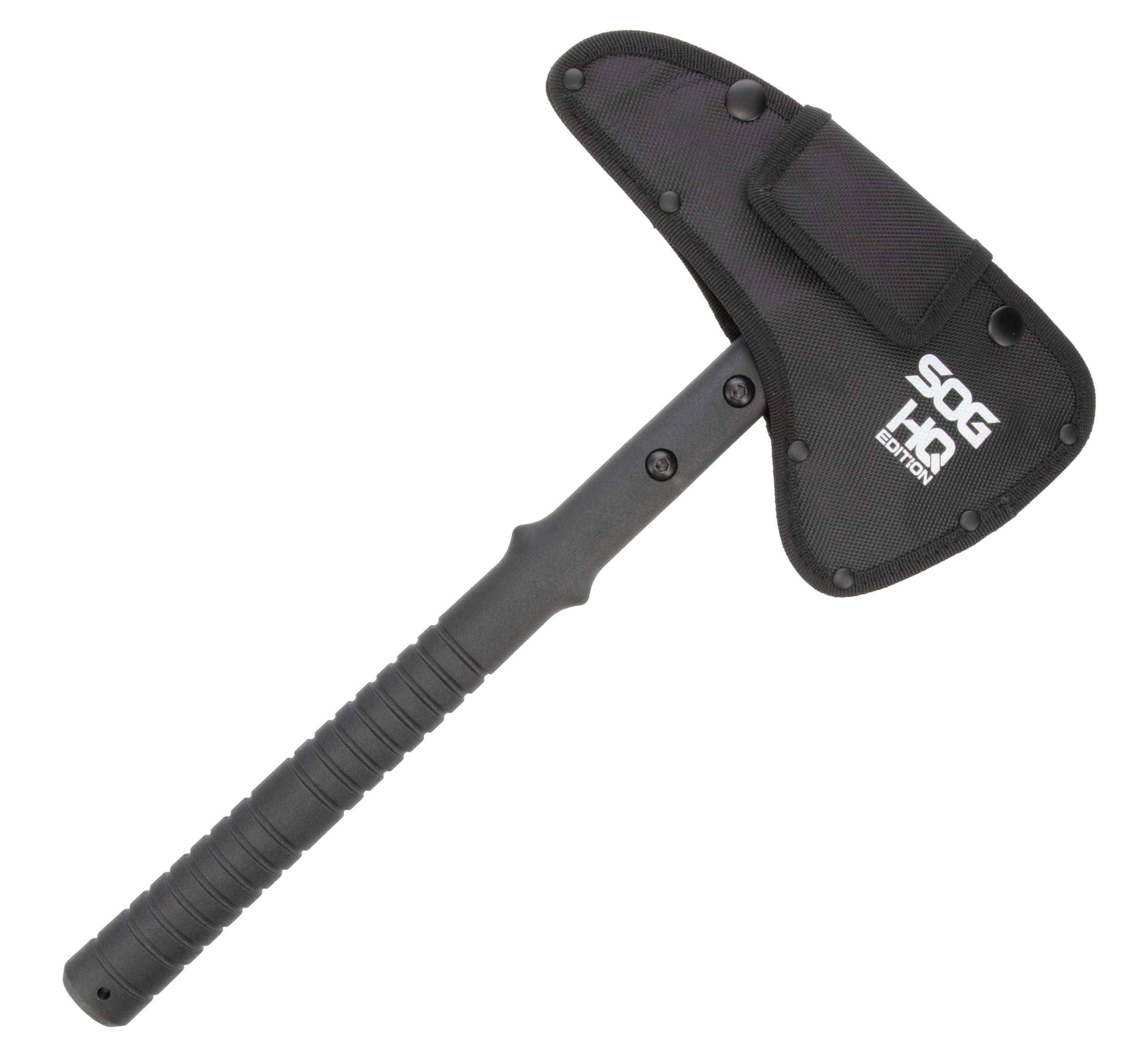 Overall view of SOG Apocalypse Edge Axe with ergonomic handle