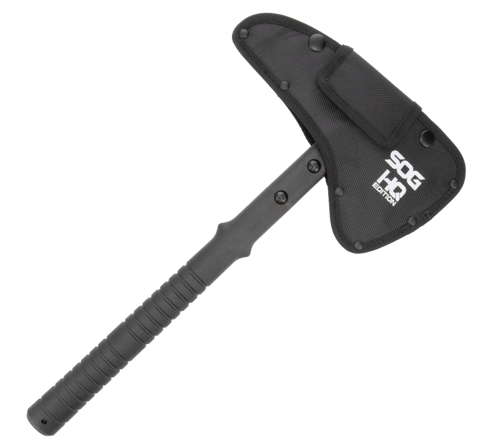 Overall view of SOG Apocalypse Edge Axe with ergonomic handle