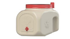 OverEZ Compact Chicken Waterer mounted on a post