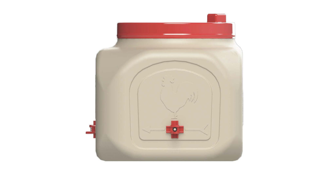 OverEZ Compact Chicken Waterer side view showing water nipples