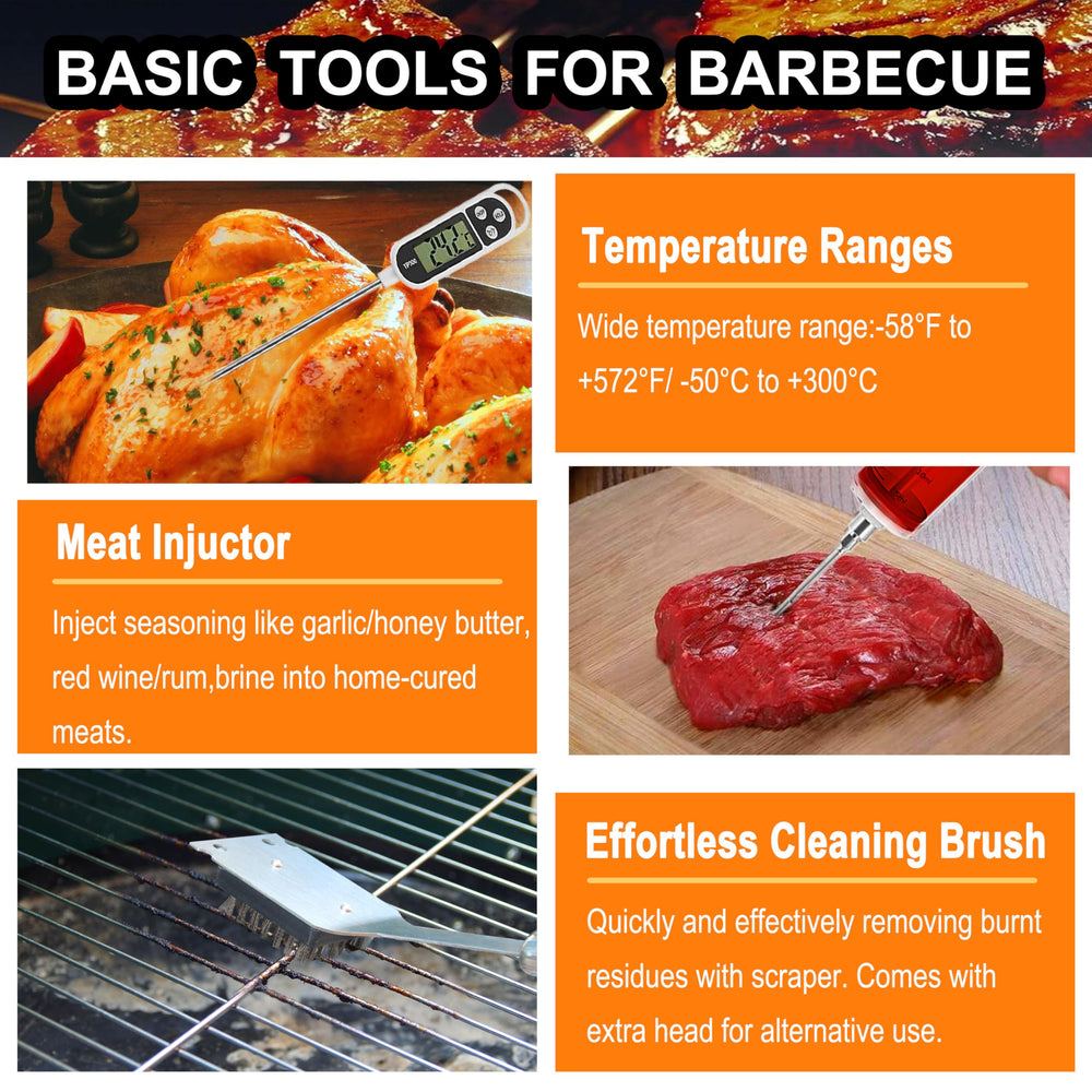 overview of grilljoy BBQ tools set components