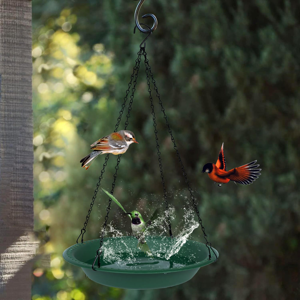 OVZILKI Bird Bath Bowl easy to clean with water