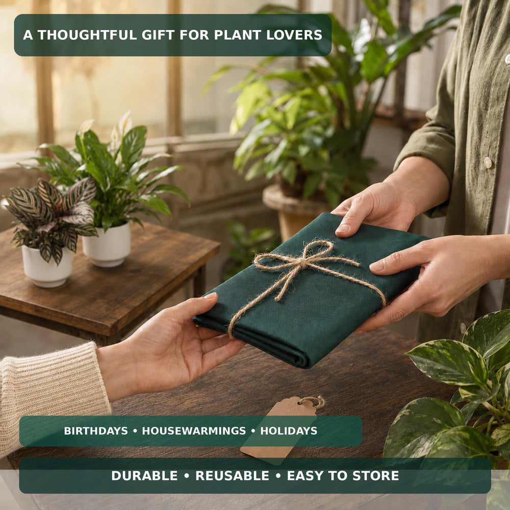 Owl Focus Repotting Mat in outdoor gardening setting