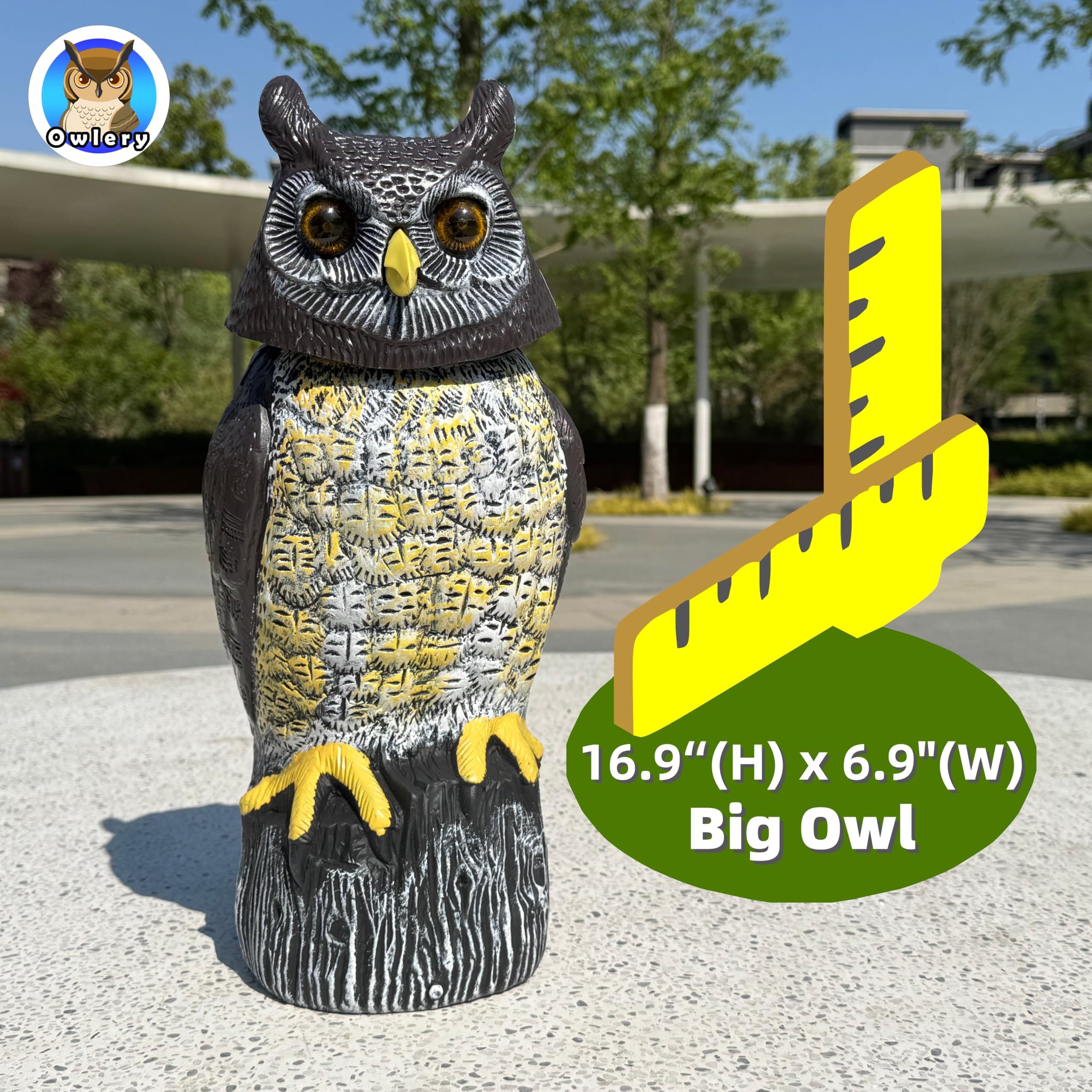 Owlery Solar Owl with USB charging cable