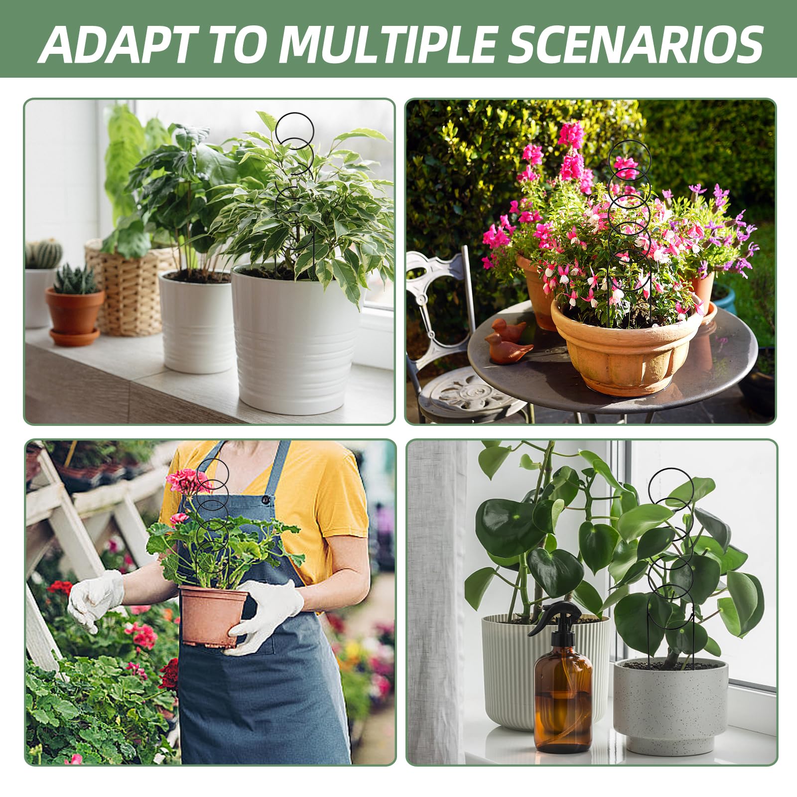 OYOEETD Small Metal Trellis Set in garden setting