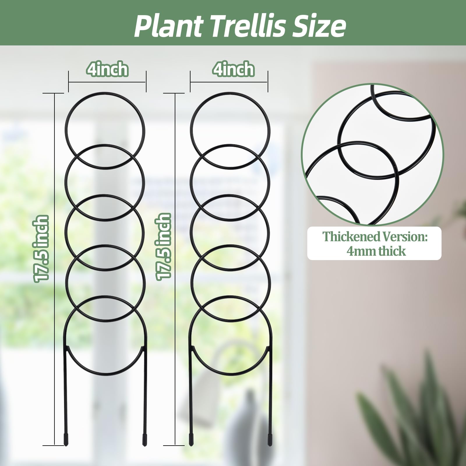 OYOEETD Small Metal Trellis Set side view