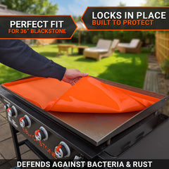 OZG silicone griddle mat on Blackstone grill