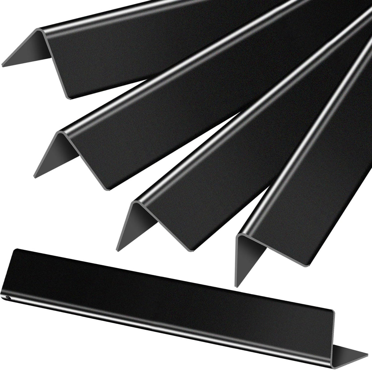 Paayox 7540 Flavorizer Bars front view, porcelain black finish