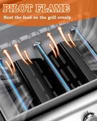 Paayox flavorizer bars installed in Weber Genesis grill