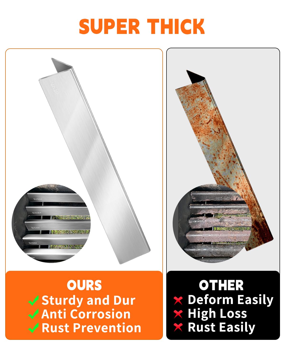 Paayox Flavorizer Bars replacement for Weber Genesis