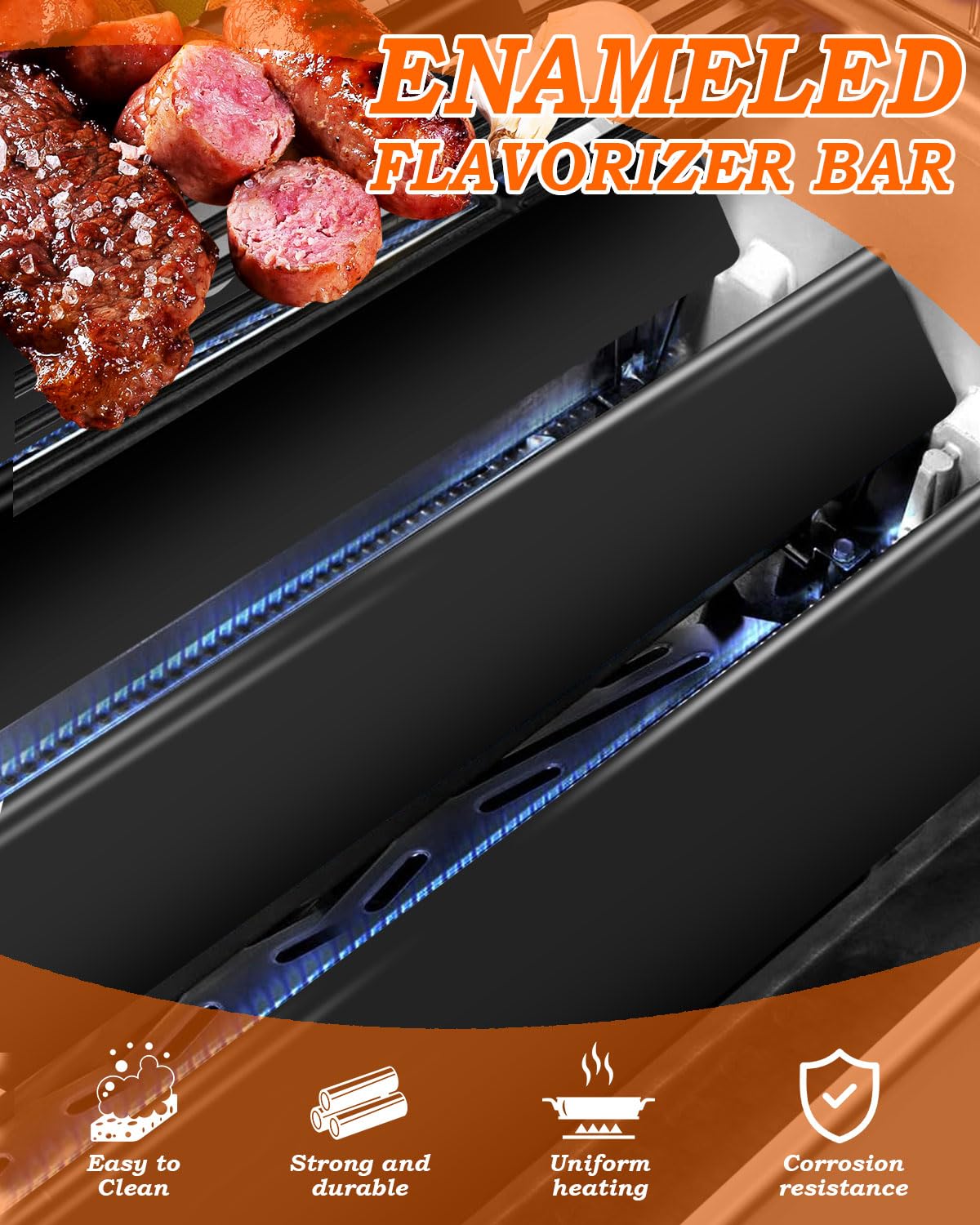Paayox Flavorizer Bars with grill in the background