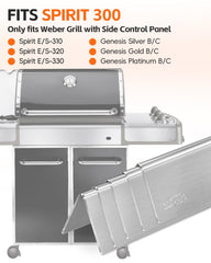 Paayox stainless steel flavorizer bars side view