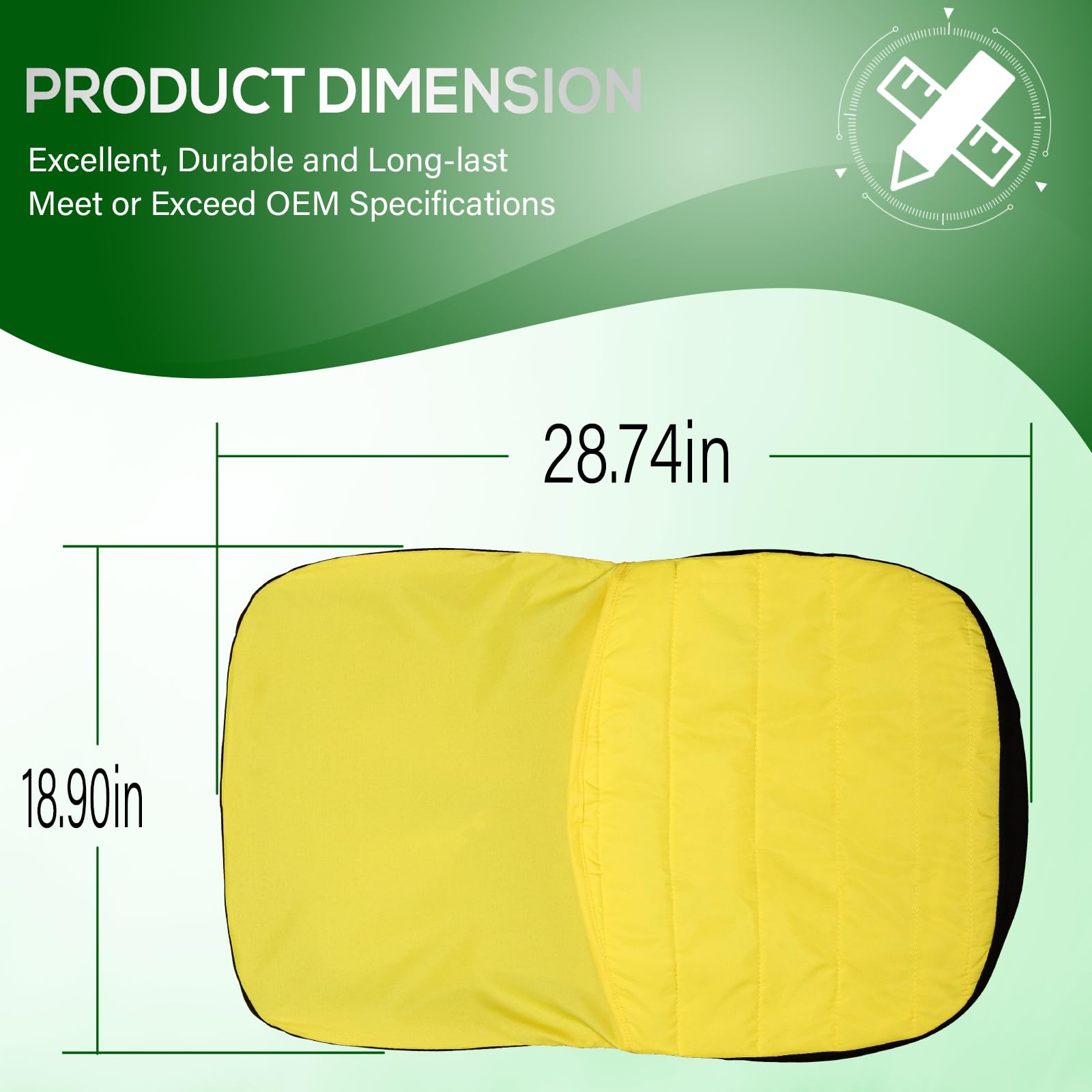 Pack dimensions of Bonbo Riding Mower Seat Cover
