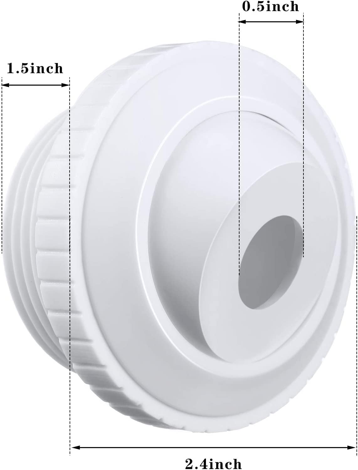 Pack of 2 ATIE Hydrostream Return Jet Fittings with MIP thread