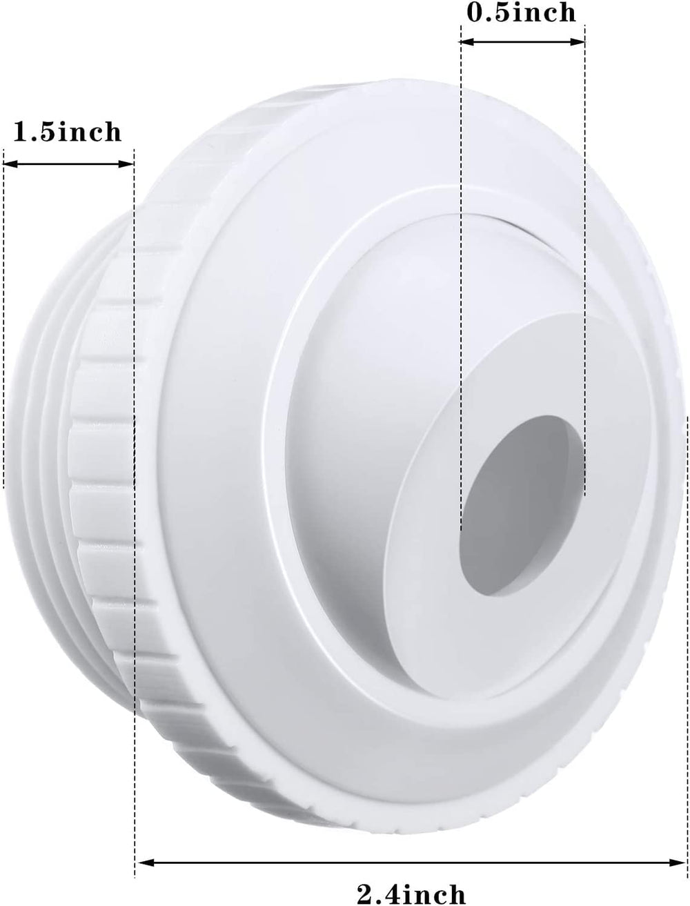 Pack of 2 ATIE Hydrostream Return Jet Fittings with MIP thread
