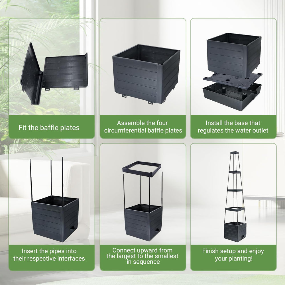 Pack of 2 BOTINDO Tomato Planters with trellis