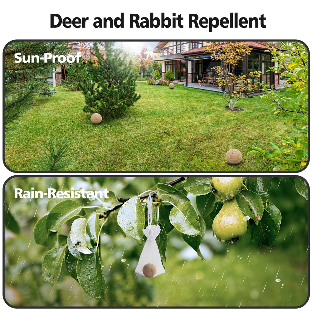 Pack of 20 USKICH Deer Repellent balls with gloves and bags